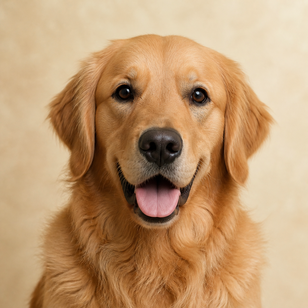 A golden retriever portrait